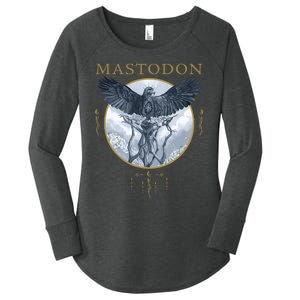 Mastodon Hushed And Grim Eagle Circle Women's Perfect Tri Tunic Long Sleeve Shirt