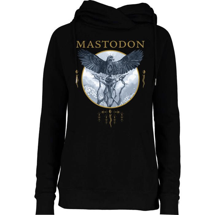 Mastodon Hushed And Grim Eagle Circle Womens Funnel Neck Pullover Hood