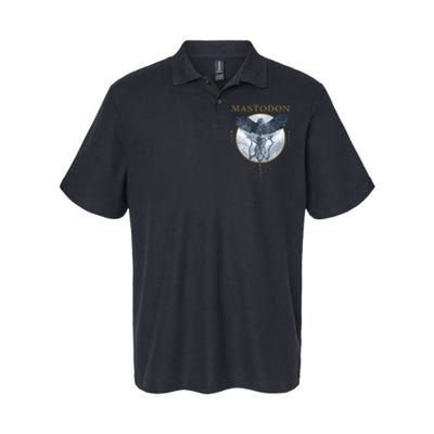 Mastodon Hushed And Grim Eagle Circle Softstyle Adult Sport Polo