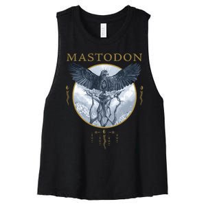 Mastodon Hushed And Grim Eagle Circle Women's Racerback Cropped Tank