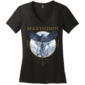 Mastodon Hushed And Grim Eagle Circle Women's V-Neck T-Shirt