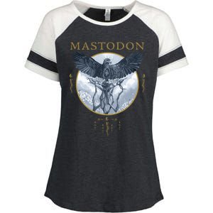 Mastodon Hushed And Grim Eagle Circle Enza Ladies Jersey Colorblock Tee