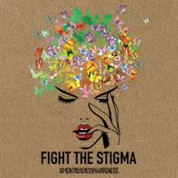 Mental Health Awareness Month Fight The Stigma Positive Gift Cotton Canvas Backpack