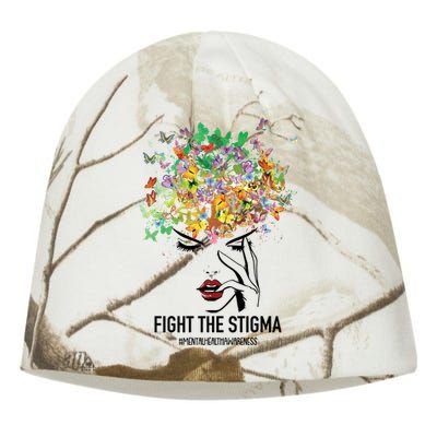 Mental Health Awareness Month Fight The Stigma Positive Gift Kati - Camo Knit Beanie