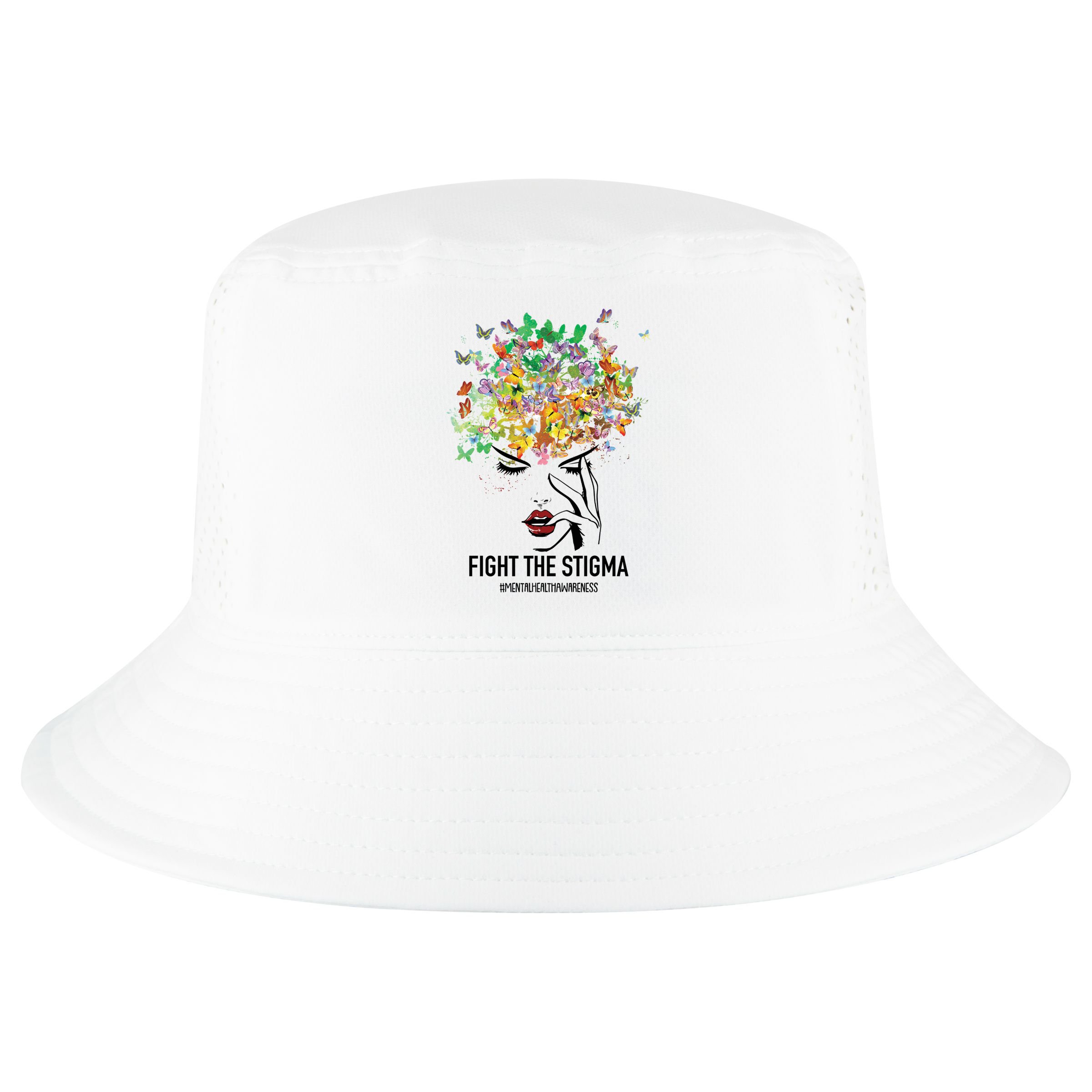 Mental Health Awareness Month Fight The Stigma Positive Gift Cool Comfort Performance Bucket Hat