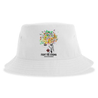 Mental Health Awareness Month Fight The Stigma Positive Gift Sustainable Bucket Hat