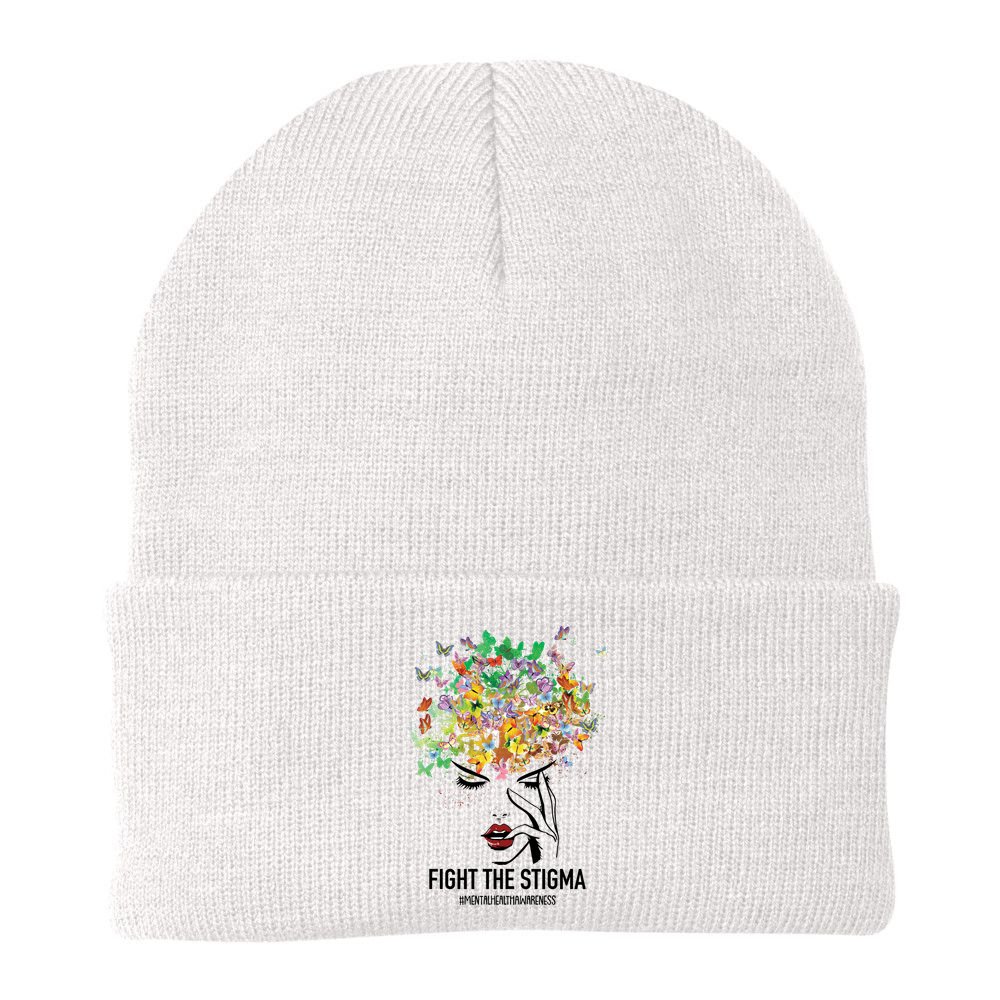 Mental Health Awareness Month Fight The Stigma Positive Gift Beanie