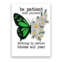 Mental Health Awareness - Butterfly Daisy Flower Poster