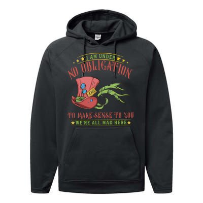 Mad Hatter Alice In Wonderland Performance Fleece Hoodie