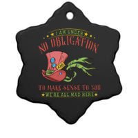 Mad Hatter Alice In Wonderland Ceramic Star Ornament