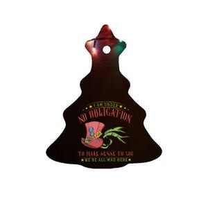 Mad Hatter Alice In Wonderland Ceramic Tree Ornament