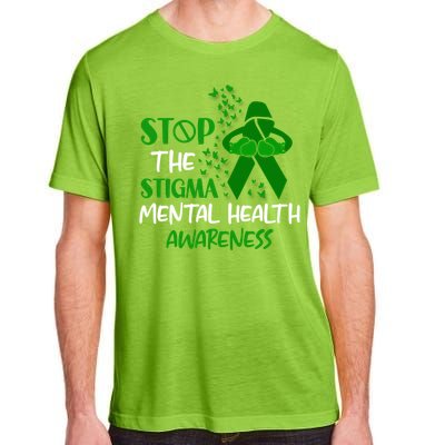 Mental Health Awareness Fight The Stigma Motivational Quote Great Gift Adult ChromaSoft Performance T-Shirt