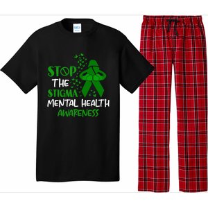 Mental Health Awareness Fight The Stigma Motivational Quote Great Gift Pajama Set