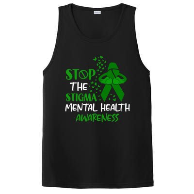 Mental Health Awareness Fight The Stigma Motivational Quote Great Gift PosiCharge Competitor Tank