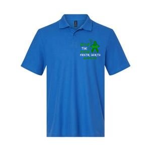 Mental Health Awareness Fight The Stigma Motivational Quote Great Gift Softstyle Adult Sport Polo