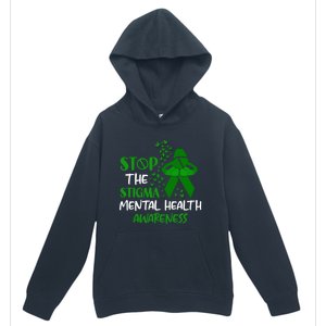 Mental Health Awareness Fight The Stigma Motivational Quote Great Gift Urban Pullover Hoodie