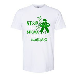 Mental Health Awareness Fight The Stigma Motivational Quote Great Gift Softstyle CVC T-Shirt