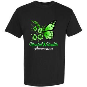 Mental Health Awareness Butterfly Garment-Dyed Heavyweight T-Shirt