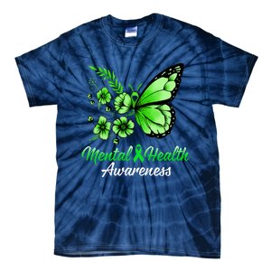 Mental Health Awareness Butterfly Tie-Dye T-Shirt