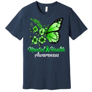 Mental Health Awareness Butterfly Premium T-Shirt