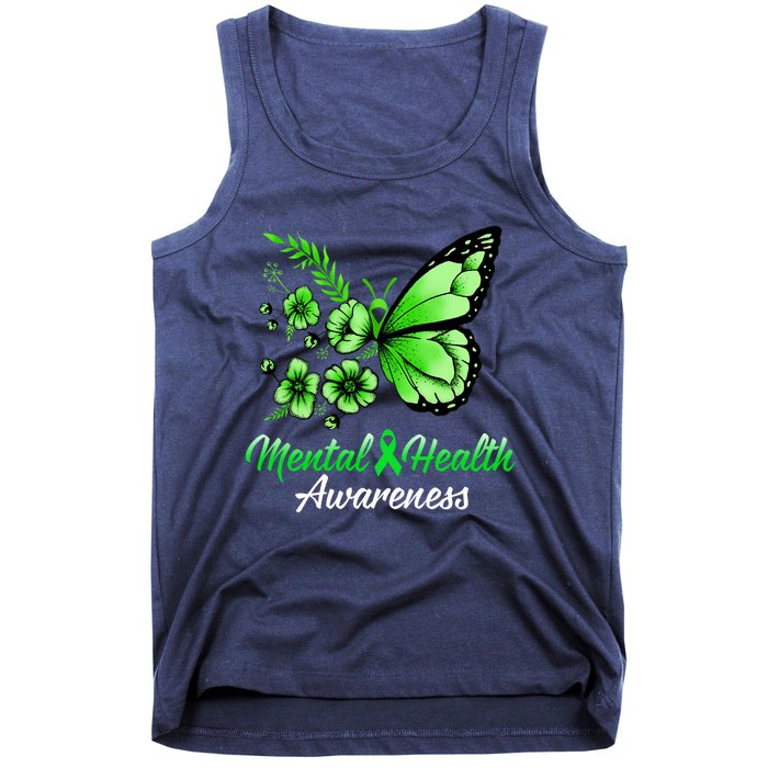 Mental Health Awareness Butterfly Tank Top