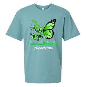 Mental Health Awareness Butterfly Sueded Cloud Jersey T-Shirt