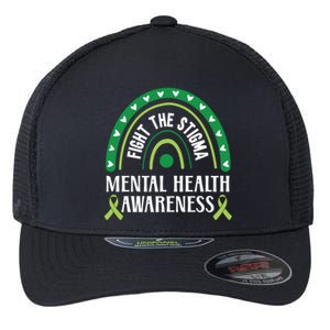 Mental Health Awareness Fight The Stigma Supporter Gift Flexfit Unipanel Trucker Cap