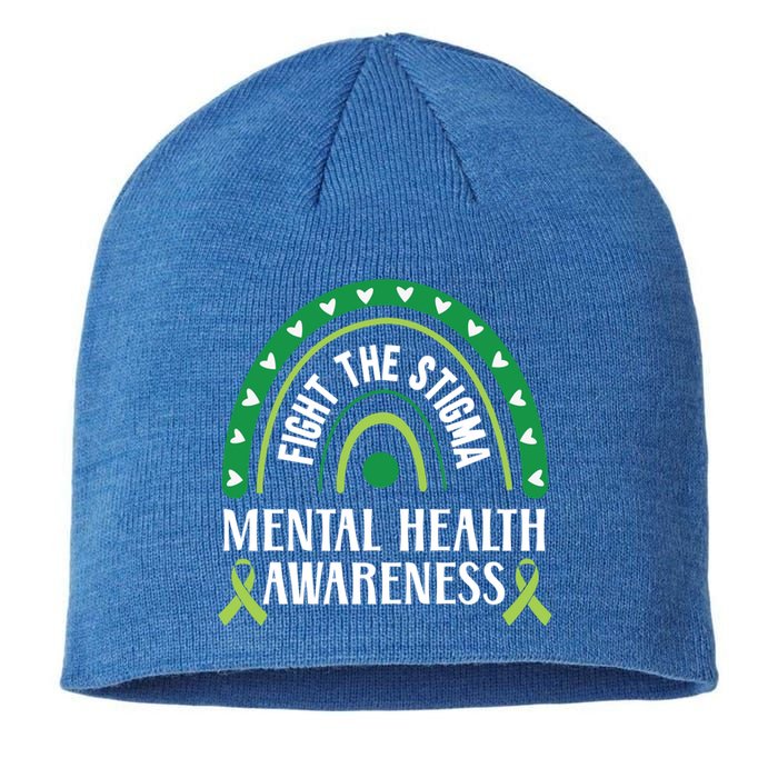 Mental Health Awareness Fight The Stigma Supporter Gift Sustainable Beanie