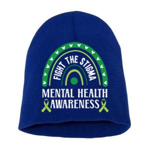 Mental Health Awareness Fight The Stigma Supporter Gift Short Acrylic Beanie