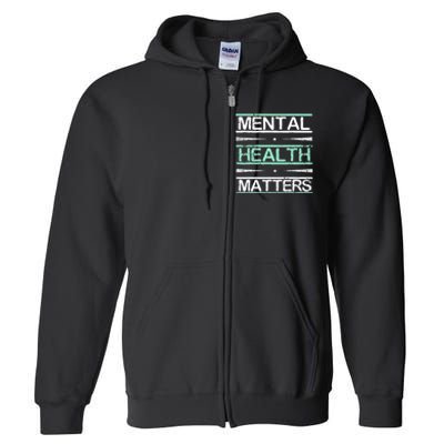 Mental Health Awareness Stigma Full Zip Hoodie