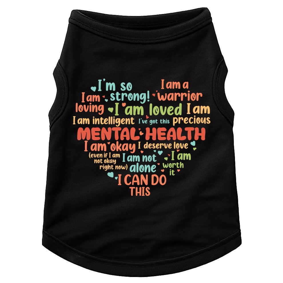 Mental Health Awareness Depression Doggie Tank
