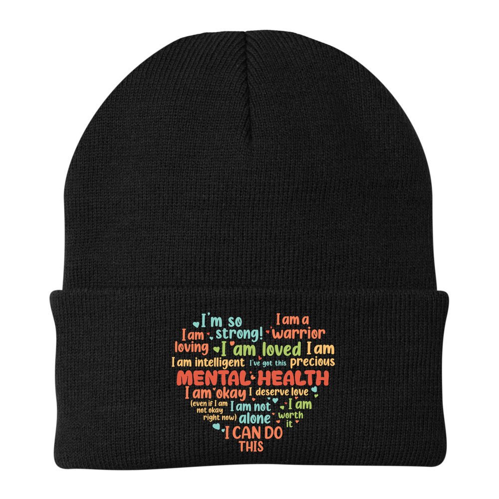 Mental Health Awareness Depression Beanie