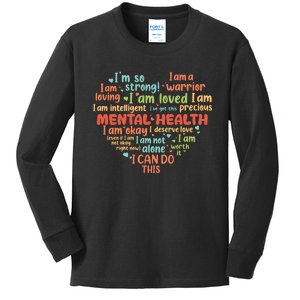 Mental Health Awareness Depression Kids Long Sleeve Shirt