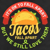 Mental Health Awareness Month Funny Tacos Fall Apart Be Kind 7 Panel Mesh Trucker Snapback Hat