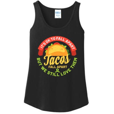 Mental Health Awareness Month Funny Tacos Fall Apart Be Kind Ladies Essential Tank