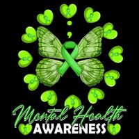 Mental Health Awareness Month Heart Love Butterfly Gift Backpack
