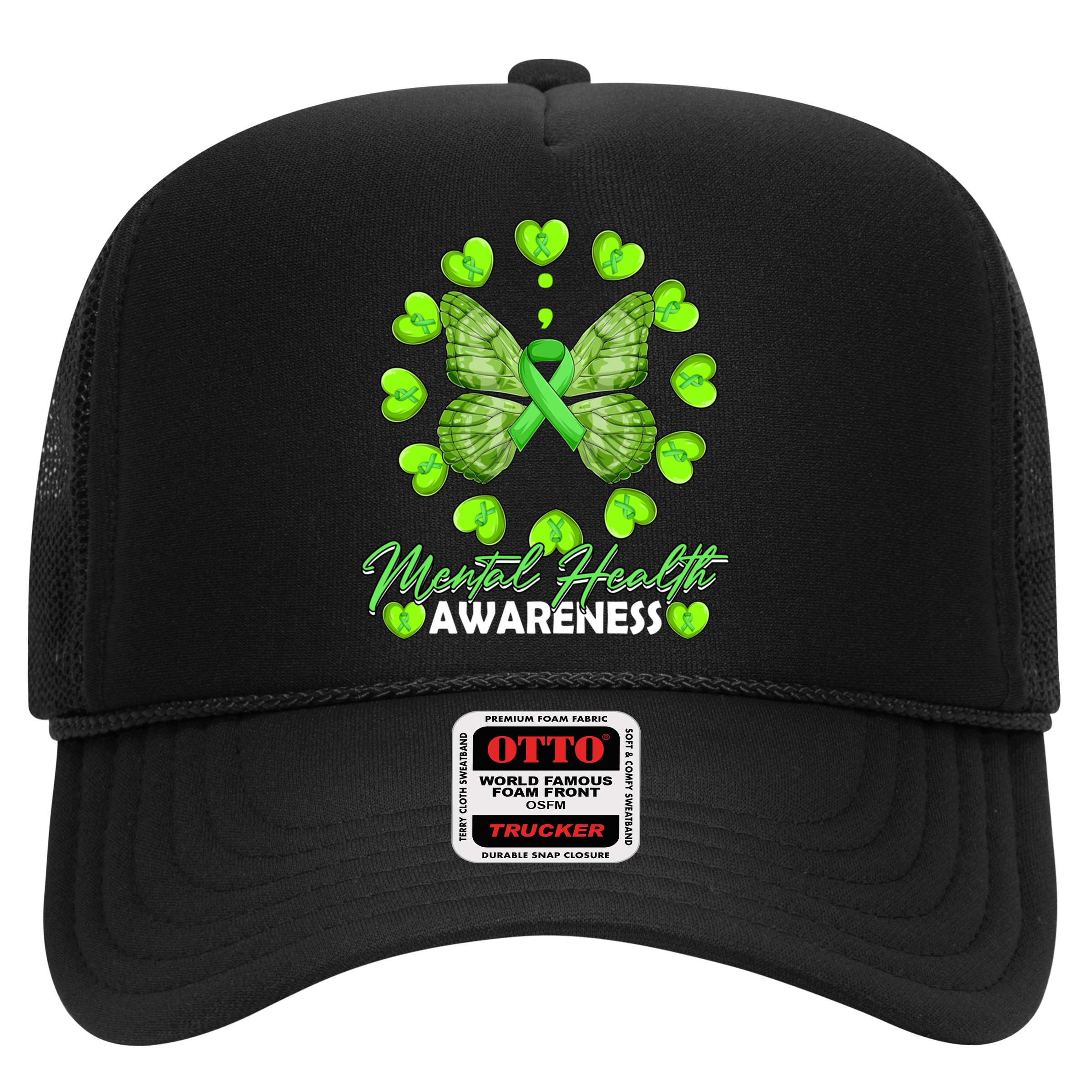 Mental Health Awareness Month Heart Love Butterfly Gift Hat