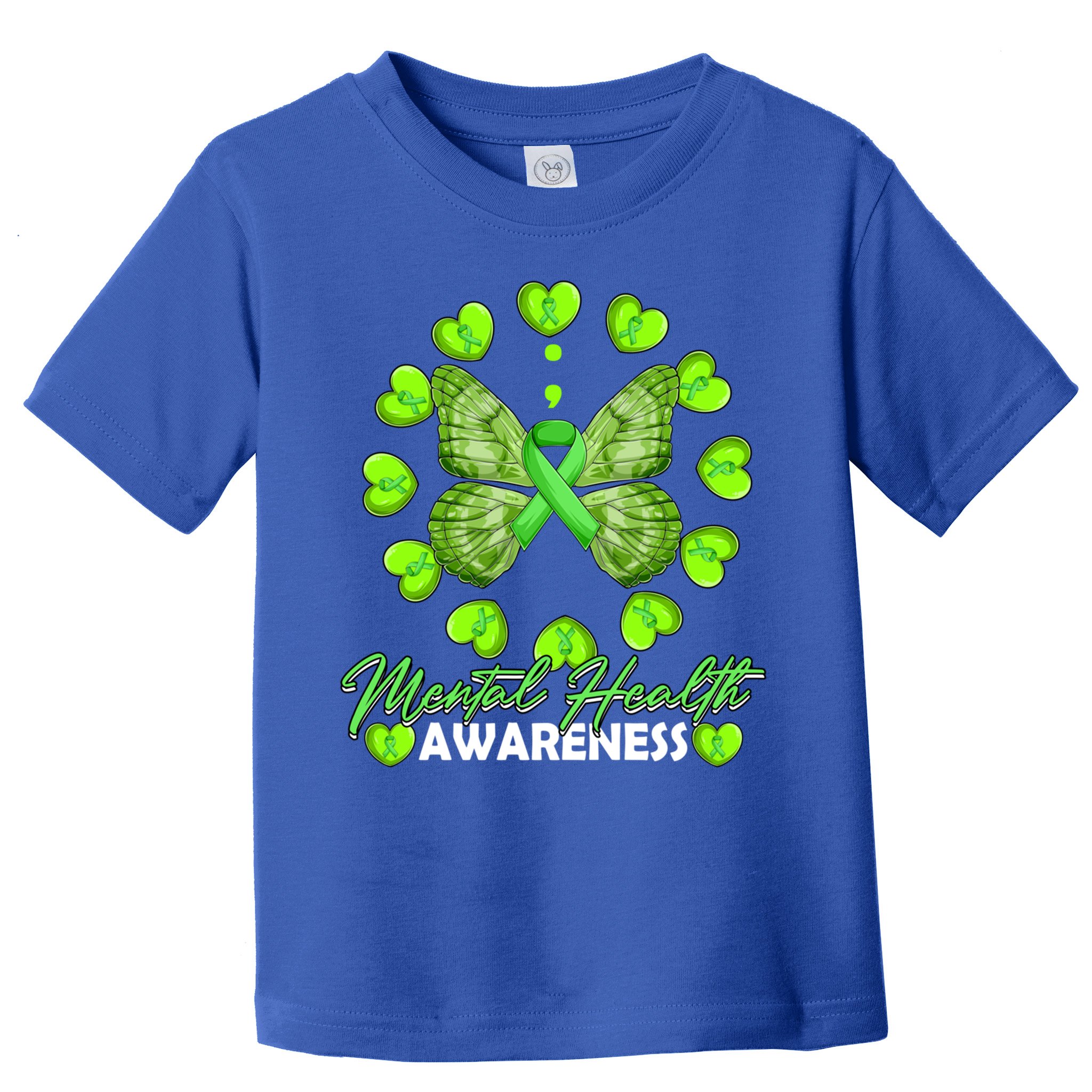 Mental Health Awareness Month Heart Love Butterfly Gift Toddler T-Shirt