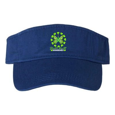 Mental Health Awareness Month Heart Love Butterfly Gift Visor