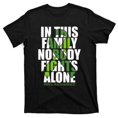 Mental Health Awareness Ribbon Family You Matter Kindness T-Shirt