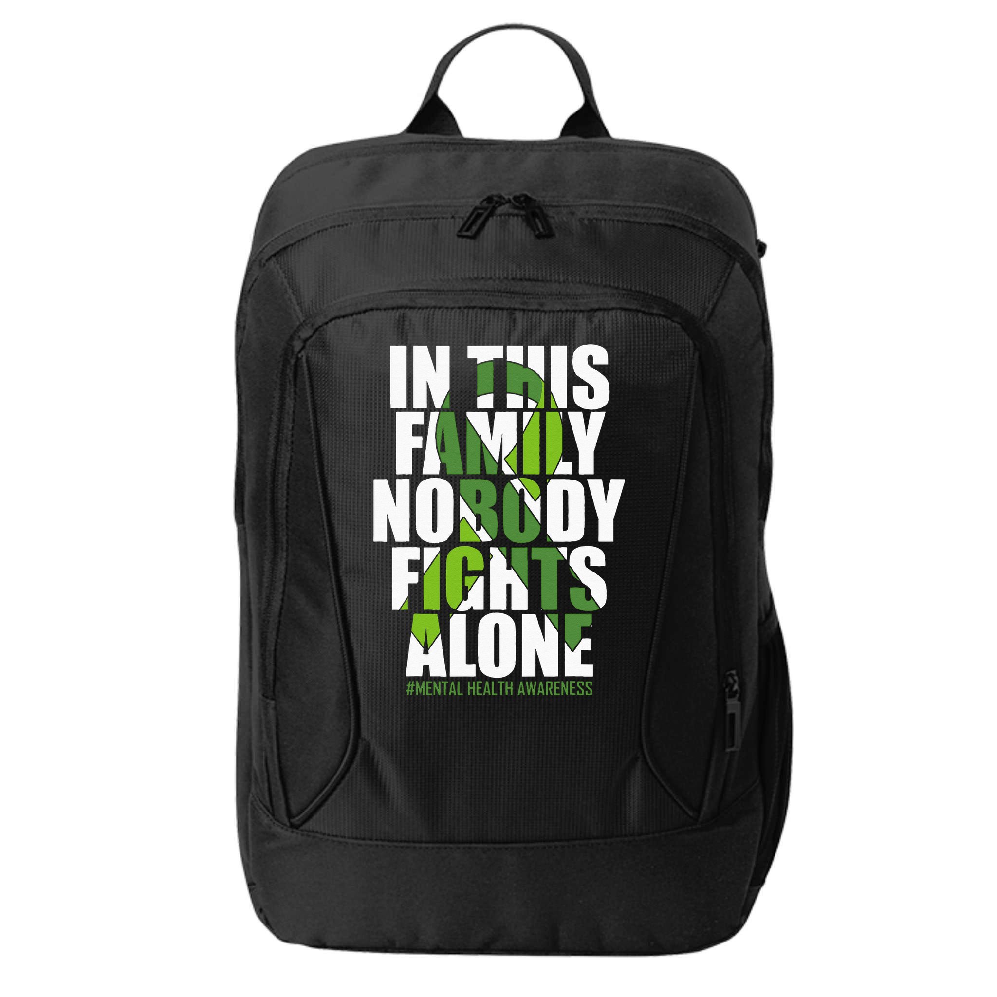 Mental Health Awareness Ribbon Family You Matter Kindness City Backpack