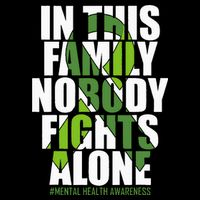 Mental Health Awareness Ribbon Family You Matter Kindness Flat Bill Trucker Hat