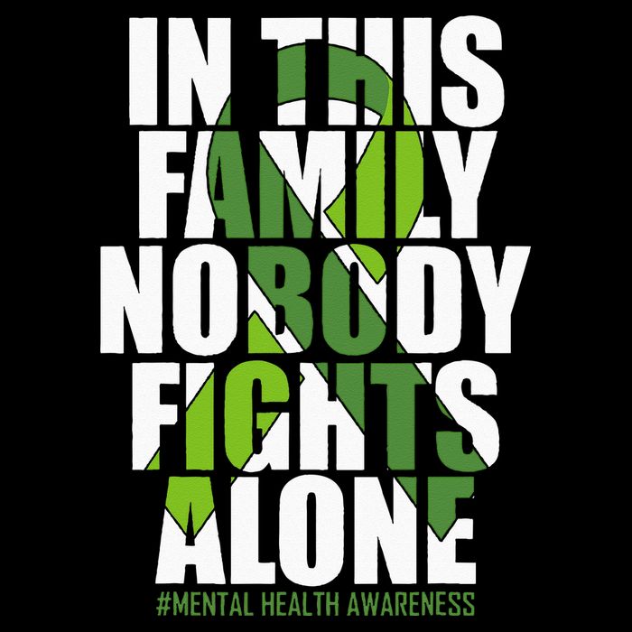 Mental Health Awareness Ribbon Family You Matter Kindness Flat Bill Trucker Hat