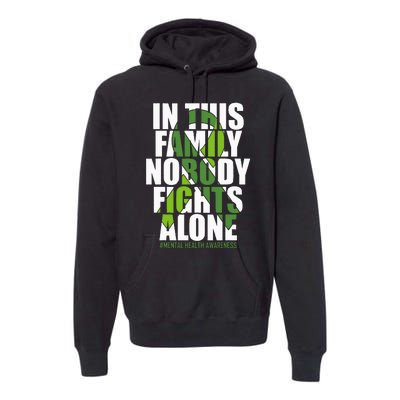 Mental Health Awareness Ribbon Family You Matter Kindness Premium Hoodie