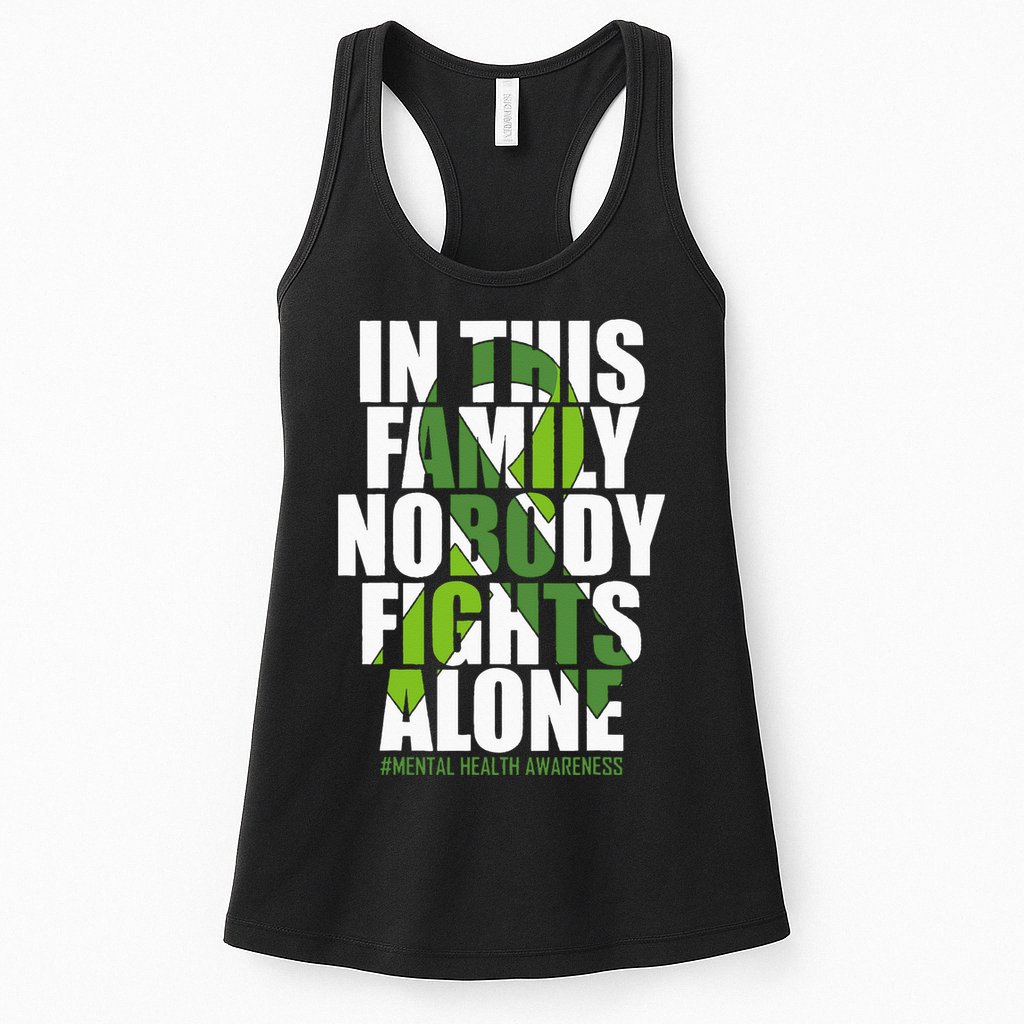 Mental Health Awareness Ribbon Family You Matter Kindness Womens Tank Top