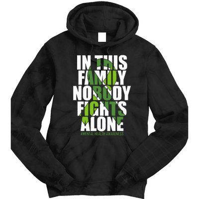 Mental Health Awareness Ribbon Family You Matter Kindness Tie Dye Hoodie