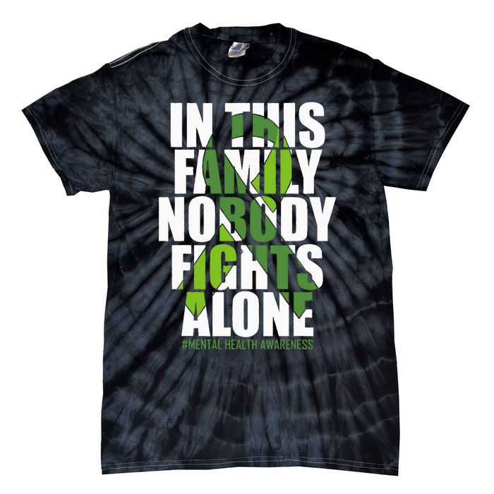 Mental Health Awareness Ribbon Family You Matter Kindness Tie-Dye T-Shirt