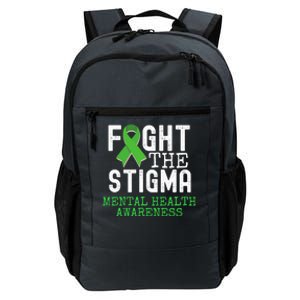 Mental Health Awareness Month Fight He Stigma Green Ribbon Gift Daily Commute Backpack