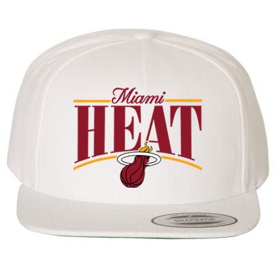 Miami Heat Arch Wool Snapback Cap