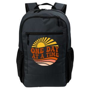 Mental Health Awareness One Day At A Time Retro Sunshine Daily Commute Backpack